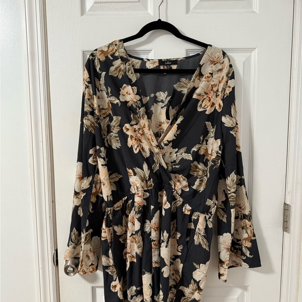 Floral Black Women's Top